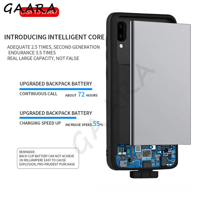 7000 мАч батарея чехол для samsung Galaxy A20 A30 универсальный высокой емкости черный синий Чехлы для портативного зарядного устройства внешний зарядный fundas