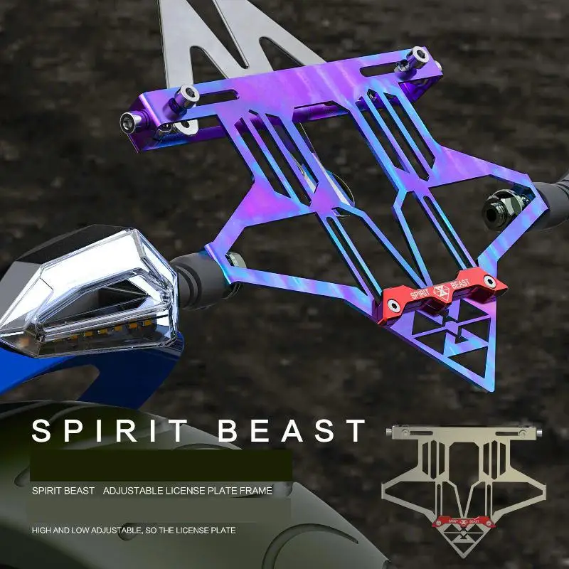 Универсальный держатель номерного знака задний кронштейн для мотоциклов рамка Suzuki Ltz 400 Pulsar 200 Ns Vespa GTS Cb190r