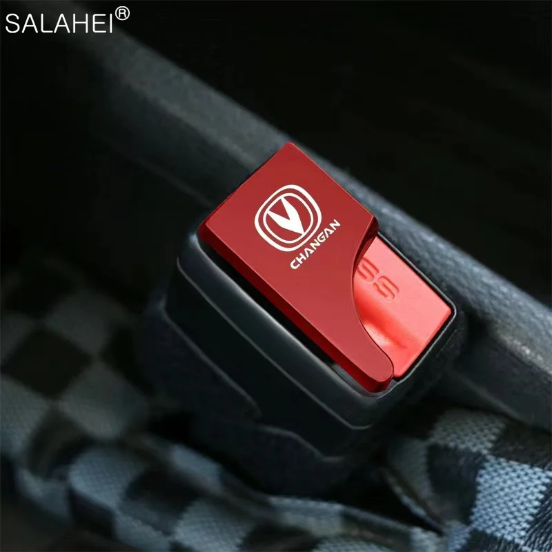 

New Metal Car Safety Seat Belt Buckle Clip Alarm Canceler Stopper Durable For Changan CS95 CS85 CS75 CS55 CS35 CS15 EADO Alsvin