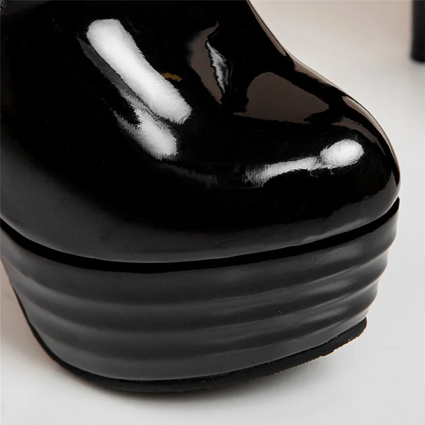 Осенние женские ботфорты на высоких каблуках и платформе Женские сапоги высоком