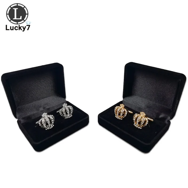 Черный бархат запонки Подарочная коробка Для мужчин рубашка Запонки переноски