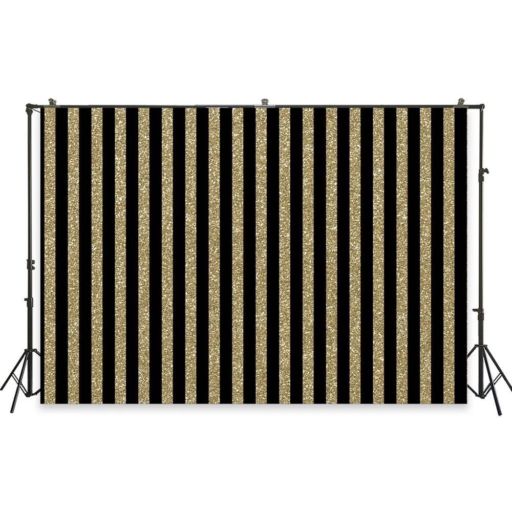 HUAYI фото фон Новорожденные День Рождения Вечеринка золотые полосы фотография