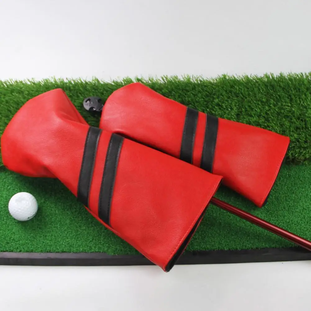 

3Pcs Thicker Materials Golf Parts Fine Sewing Golf Club Long Neck Head Covers Golf Driver Head Covers for Golf Training