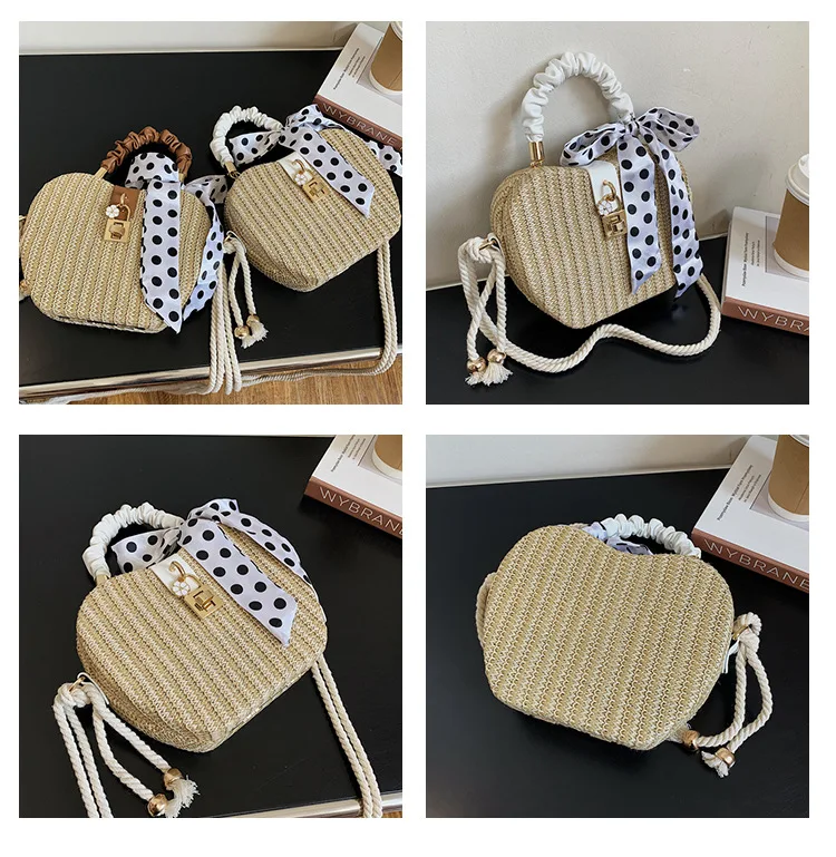 

Novel Fruit Shape Straw Woven Purses and Handbags for Women Vacation Crossbody Bag Female Fashion Party Clutch Summer Beach Bag