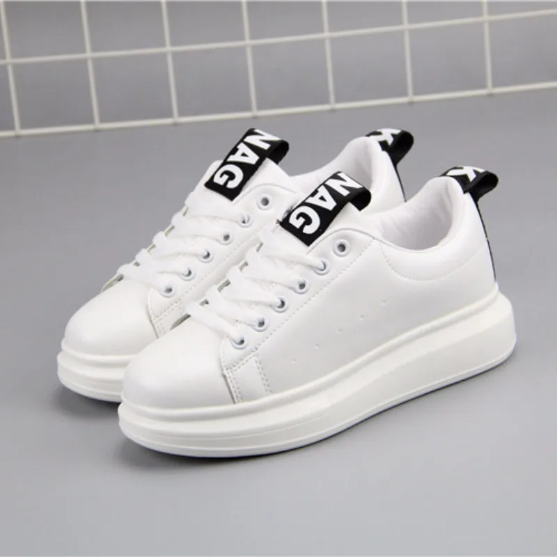 Женские кроссовки 2019 Весенняя Новинка Designer Wedges Кроссовки на платформе Женская