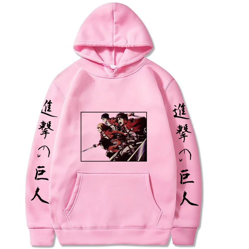 

Hip Hop Attack on Titan Hoodie Pullovers Tops Long Sleeves Casual Men Cloth