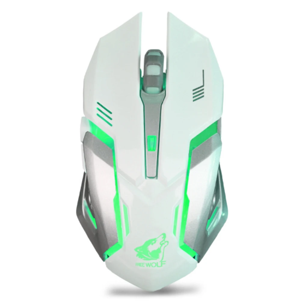 

Wireless Gaming Mouse Laptop Desktop Professional Computer Mouse Backlit Rechargeable 2400 DPI Adjustable Optical Mice