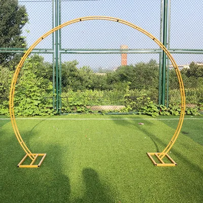 

Outdoor Wedding round ring backdrop double arch stand arch arc wedding party decoration stage background circle arch door