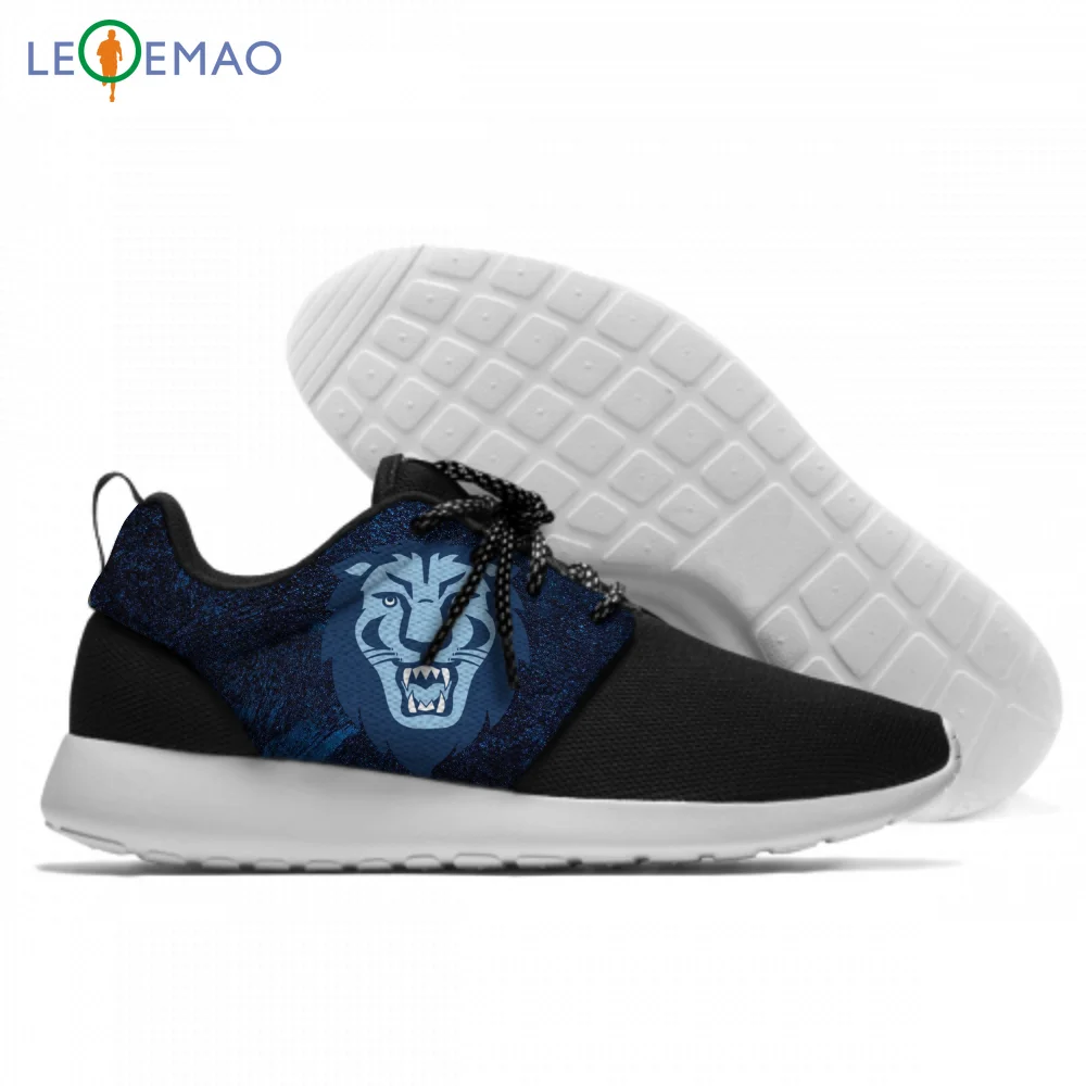 

Personality Running Shoes Columbia Hot Printing Lions Unisex Lightweight Walking Lace-Up Gym Casual Sneaker