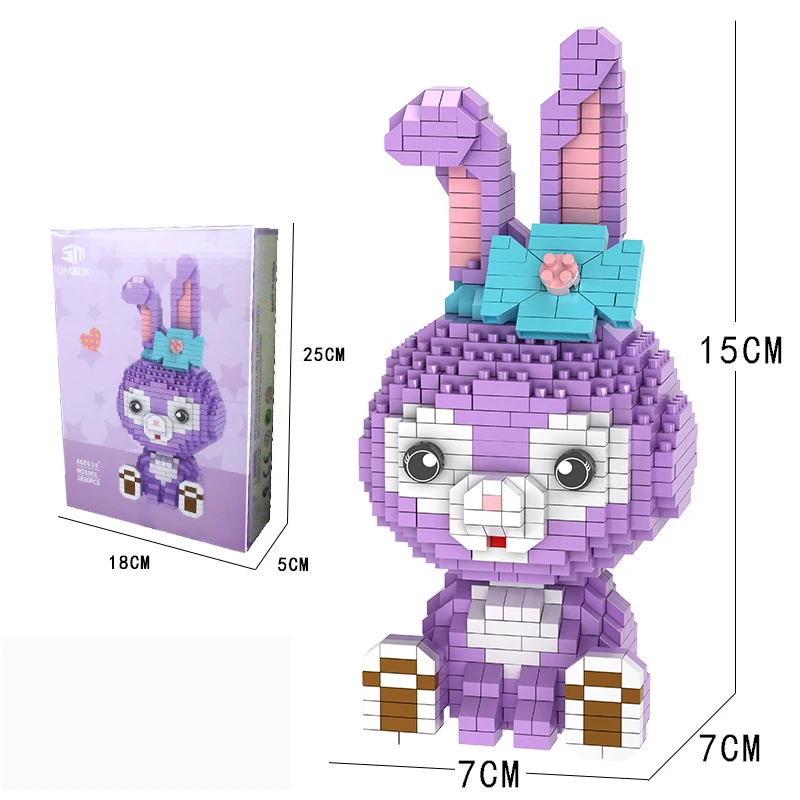 

Blocks For Kids Mini Micro Bricks Toys Cartoon Animals Model Kid Child Building Blocks Poodle Teddy Retriever Model Toys Diamond