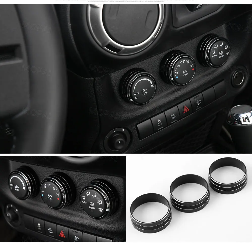 MOPAI интерьер Молдинги для Jeep Wrangler/Компас/Патриот автомобильного кондиционера, кнопка включения декоративная крышка автомобильные аксессуары