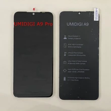 For LCD UMIDIGI A9 LCD Display+Touch Screen Digitizer Assembly 100% Original LCD+Touch Digitizer for UMIDIGI A9 PRO Display LCD