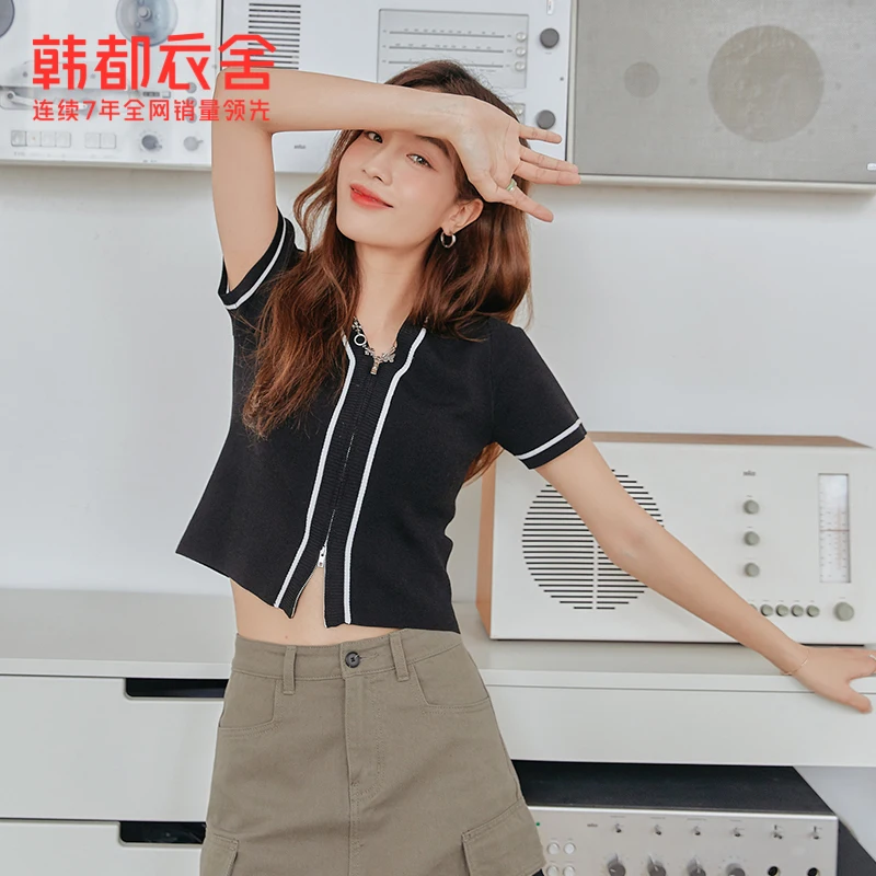 Свитер для девочек в Корейском стиле милый и острый весна 2021 новый облегающий