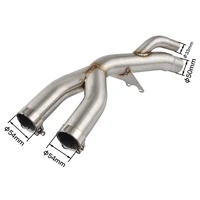 stainless steel mid link pipe exhaust for bmw s1000rr 2017 2018 s1000 rr s 1000 rr middle pipe muffler motorcycle accessories