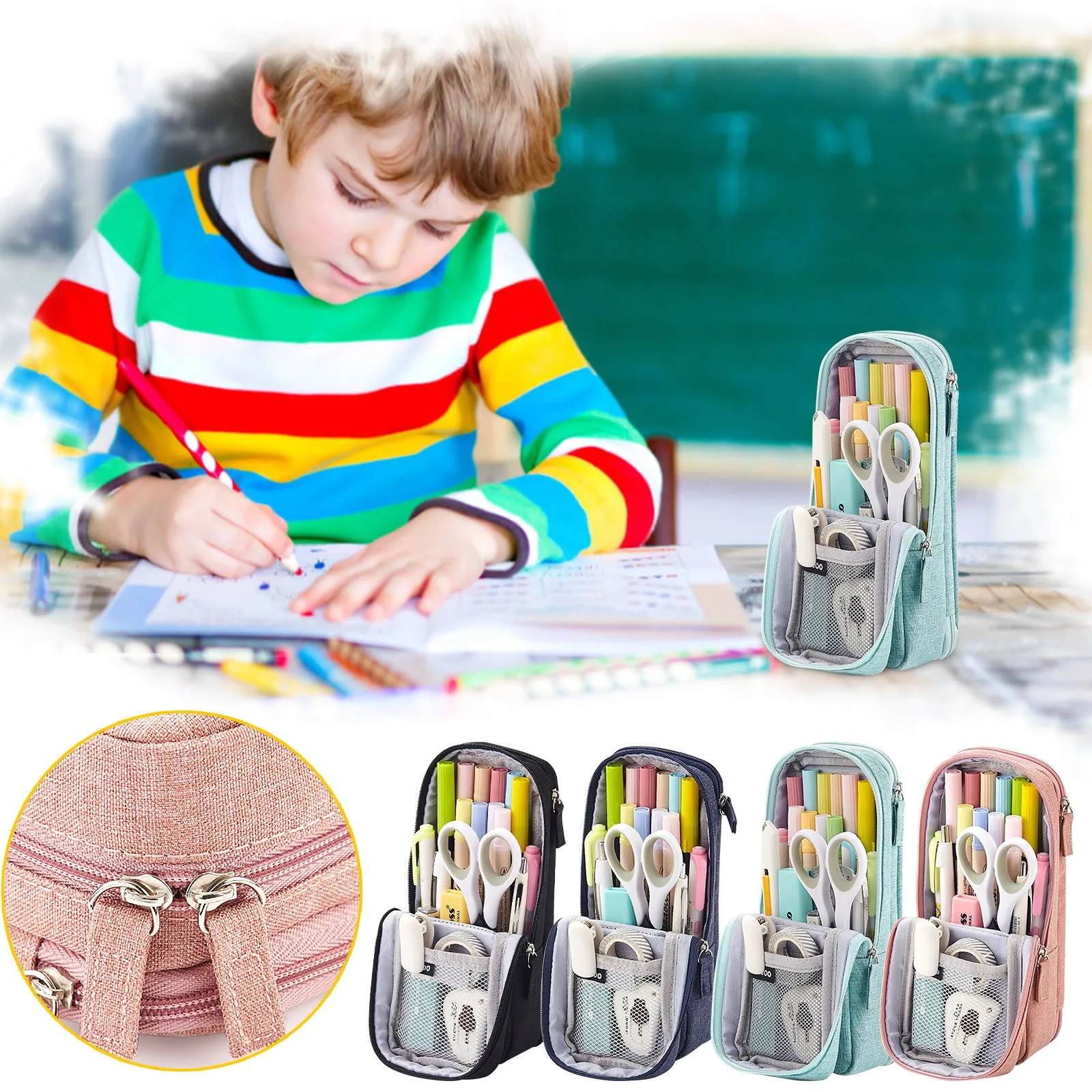 

Large-Capacity Multi-function Pencil Case Cute Pencil Pencil Case Storage Box School And Office Supplies School Stationery Case