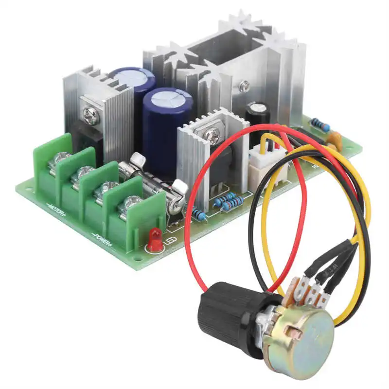 

Motor Speed Control Module DC12V24V36V48V High Power Drive Board PWM 20A DC10-60V Speed Regulator Module