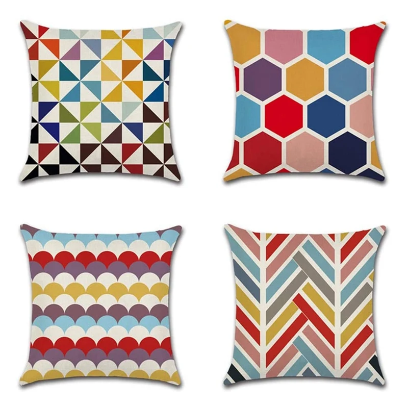 Накидки на подушки декоративная льняная Подушка Чехол для дивана наволочка с