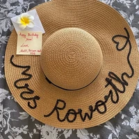 custom name sequined beach hat personalized sun hat mmmy and mini straw beach hat hen weekend party hat bridal shower gift