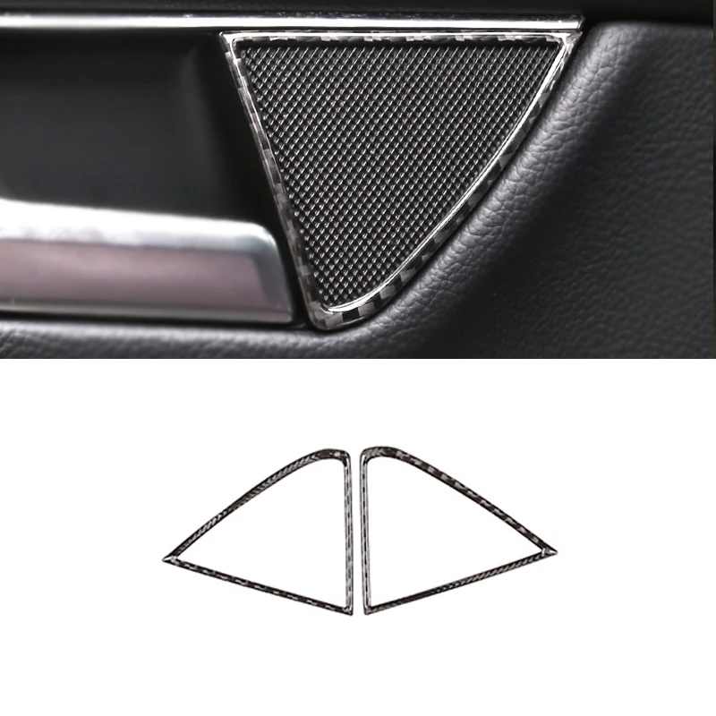 Для Mercedes Benz C Class W204 2007 2013 углеродное волокно Автомобильная задняя дверная ручка
