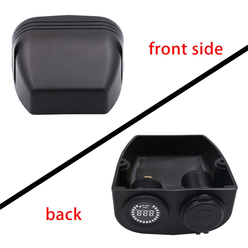 

2 USB Port Car Charger 12V Car Cigarette Lighter Socket Splitter Power Adapter Charger Digital Voltmeter Car Styling New