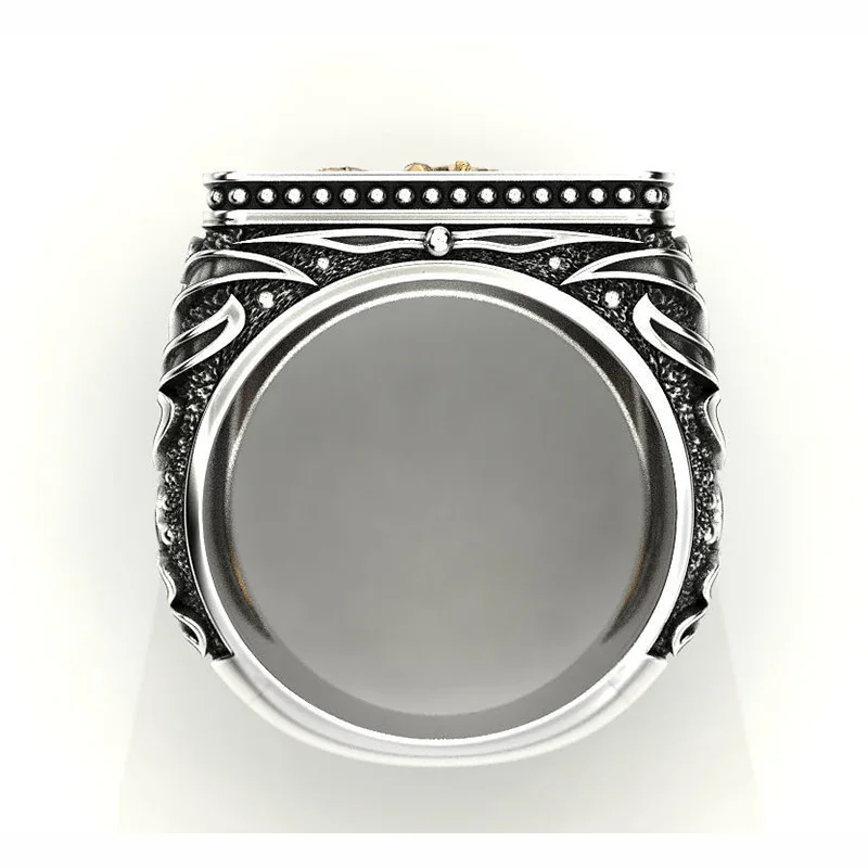 Классические мужские кольца из нержавеющей стали винтажный готический в стиле