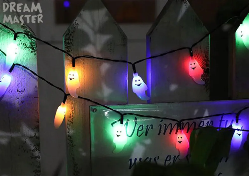 AA батарея гирлянды для уличного светильник s Красочные призрак Сказочный