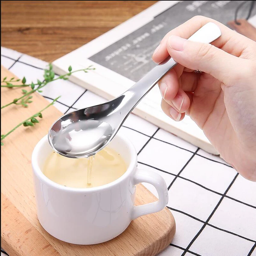 1 шт. утолщение Нержавеющая сталь ложки с длинной ручкой КИТАЙСКИЙ ЩЕПКА десерт