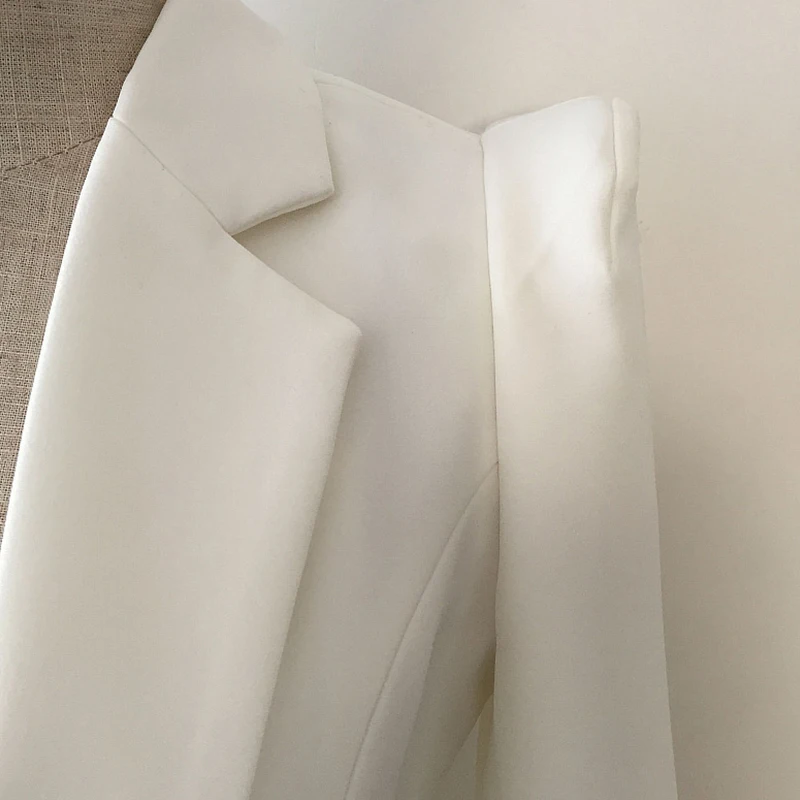 Высокое качество новая мода 2019 дизайнерский черный пиджак Женский офисный на