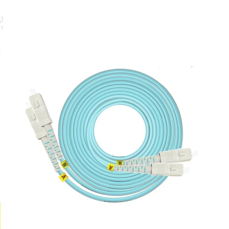 15m LC SC FC ST UPC OM3 Fiber Optic Patch Cable Duplex Jumper 2 Core Patch Cord Multimode 2.0mm fibra optica