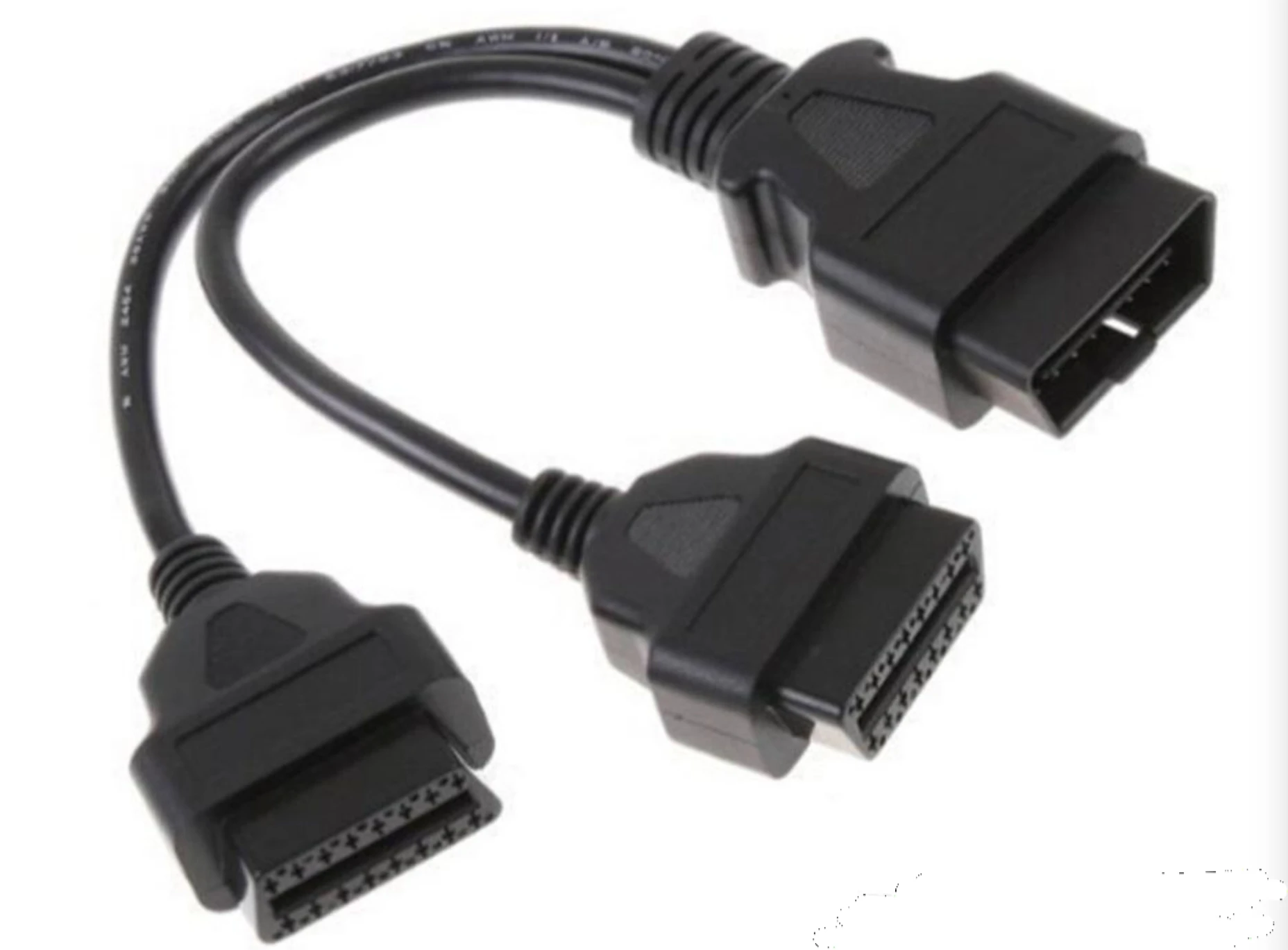 OBD2 OBD-II сплиттер адаптер расширение 16 контактный кабель папа к двойной Женский Y