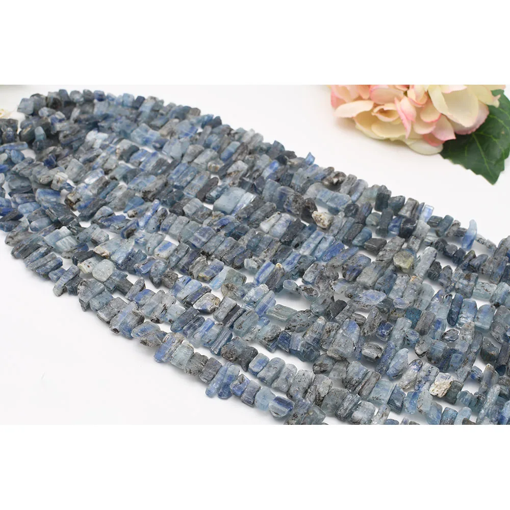 15-18x20-22mm Natural Blue Crystals Natural Irregular Quartz Crystals Loose beads 15" Strand Jewelry Making DIY free delivery  - buy with discount