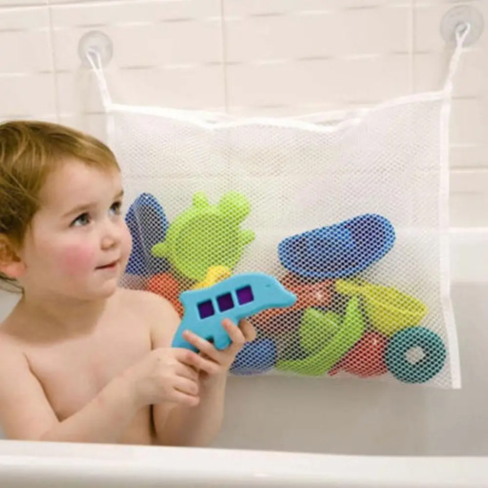 

Детская сумка для хранения водяных игрушек на присоске, сумка для игрушек, подвесная сетчатая чашка для ванной комнаты, сетчатая Детская су...