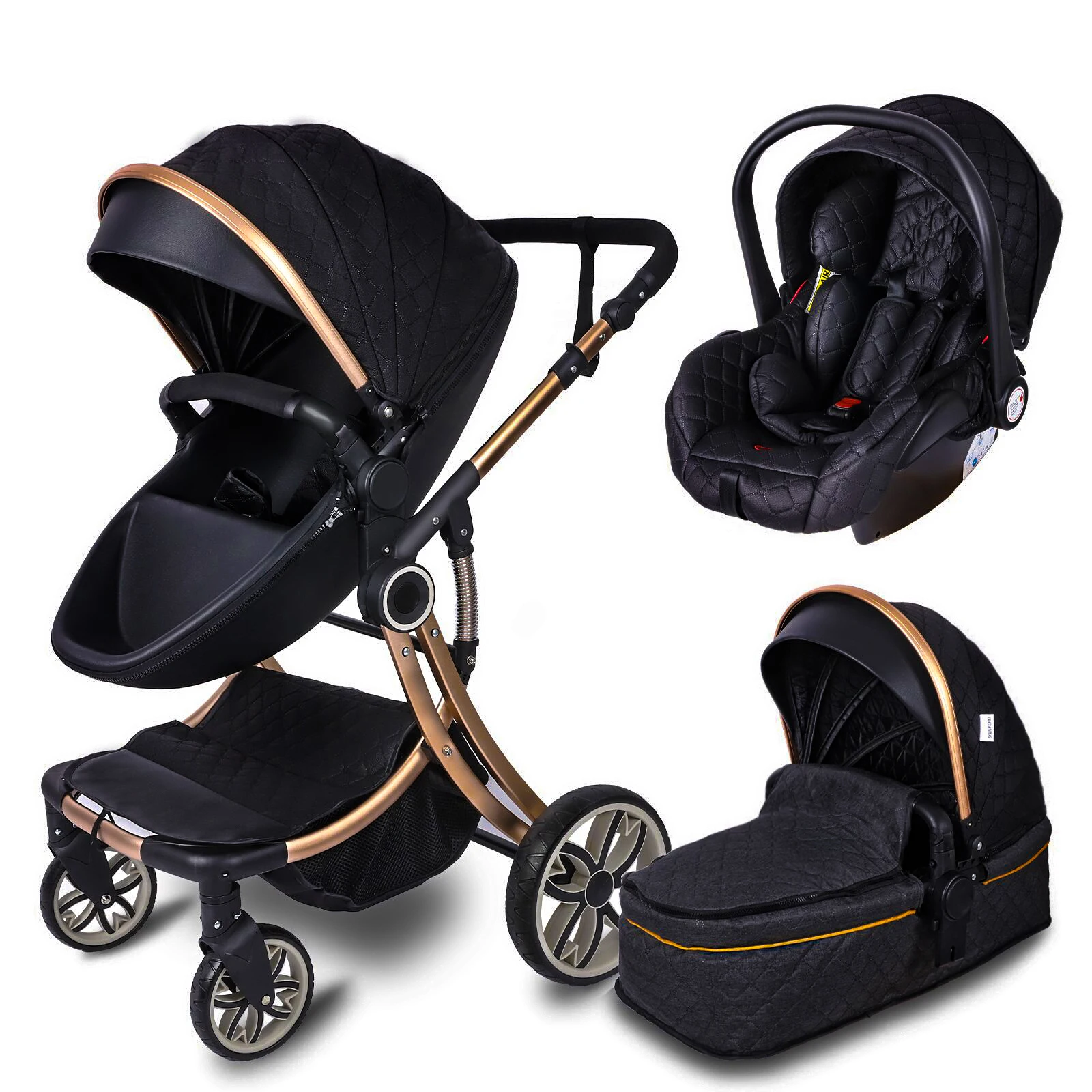 

Baby Stroller 3 in 1 Lightweight Stroller Baby Car High Landscape Stroller Baby Pram Strollers For 0-4 Years Old Baby Trolley