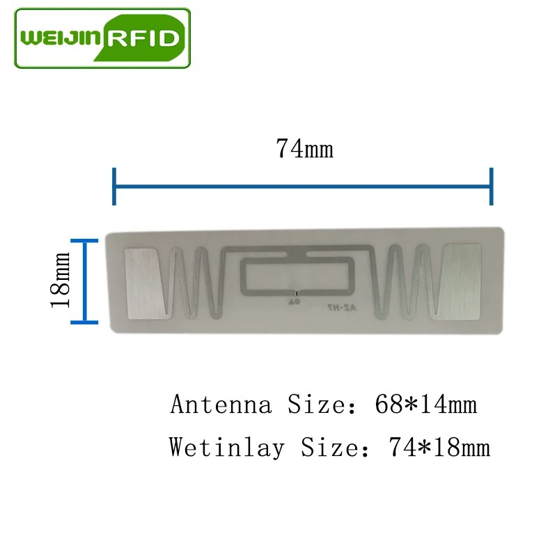 Смарт карта UHF RFID NXP Ucode7 смарт с пассивной меткой идентификация сухая инкрустация