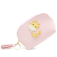 korean fashion womens coin purses giraffe woman cute wallet small coin key card holder bag fresh casual female change mini purse