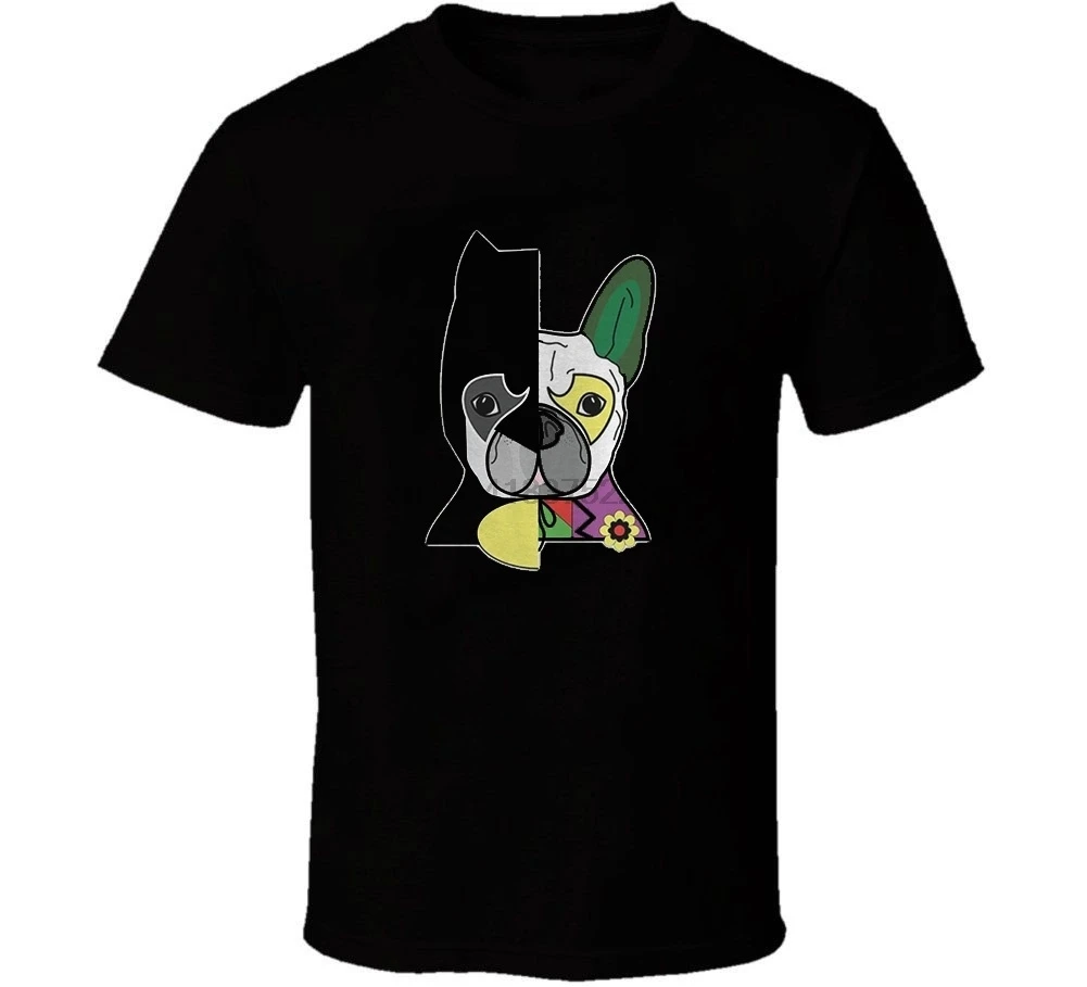 

Fashion Funny Cute Cartoon French Bulldog Hero T Shirt