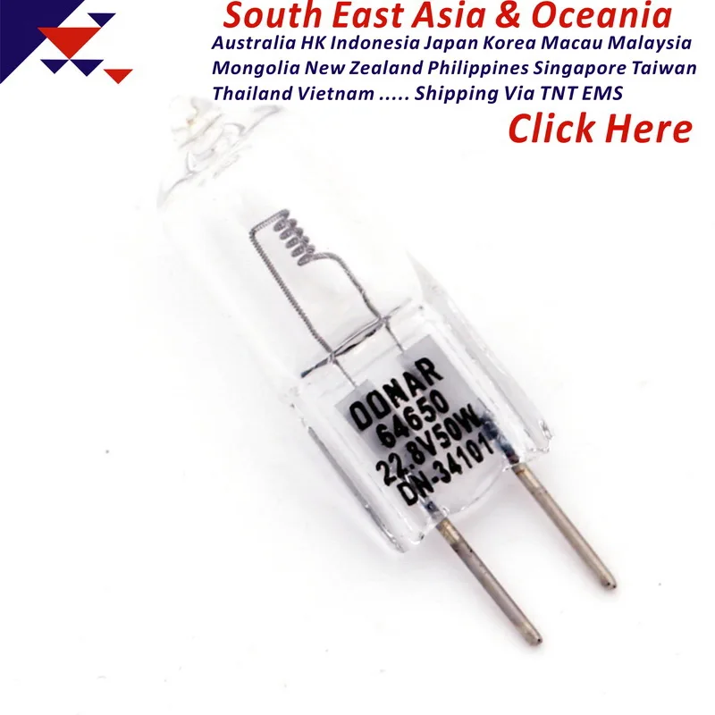 

64650 22.8V50W Halogen lamp beads Dr. Mach Dr. Mark operating room shadowless bulb medical 22.8V