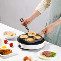 four hole frying pot pan omelet pan non stick egg pancake steak pan compatible with all heat sources breakfast maker cookware