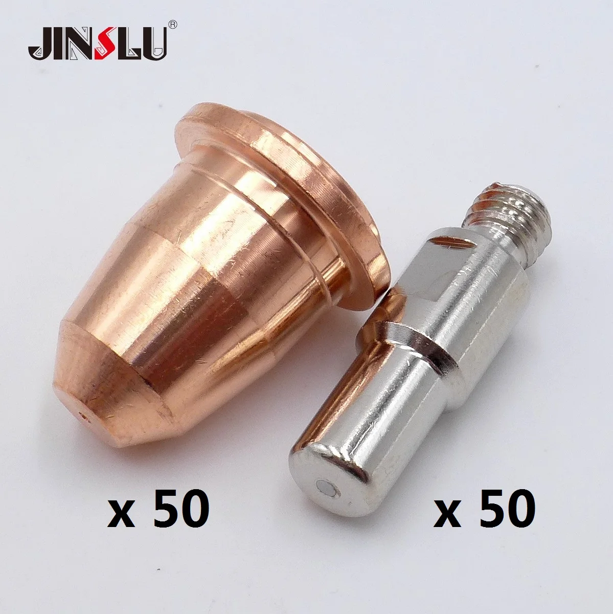 50 Electrodes + 50 Tip 20A 30A 40A S45 CUT55 PT-40 PT40 IPT-40 HC4000 PR0110 PD0116  Nozzle Fit telwin plasma 34