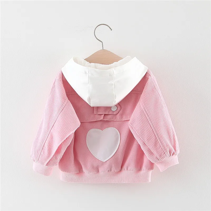 TK00961Pink Babyinstar/Новинка; сезон осень-весна; куртки для маленьких девочек; Одежда для девочек; куртки и пальто; Одежда для маленьких девочек; милые пальто; детские куртки - Цвет: TK00961Pink