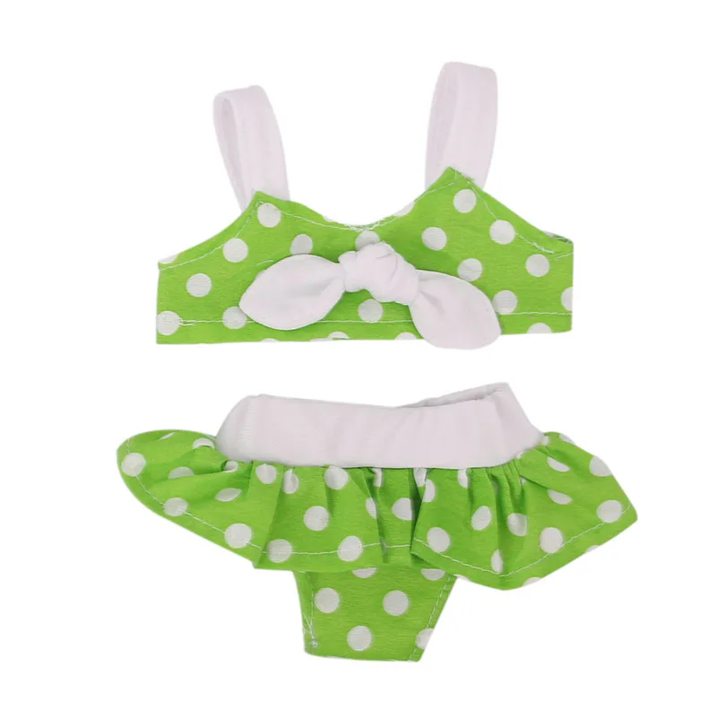LUCKDOLL маленький свежий, милый купальник подходит 18 дюймов Американский 43cmBabyDoll одежда аксессуары, игрушки для девочек, поколение, подарок на день рождения