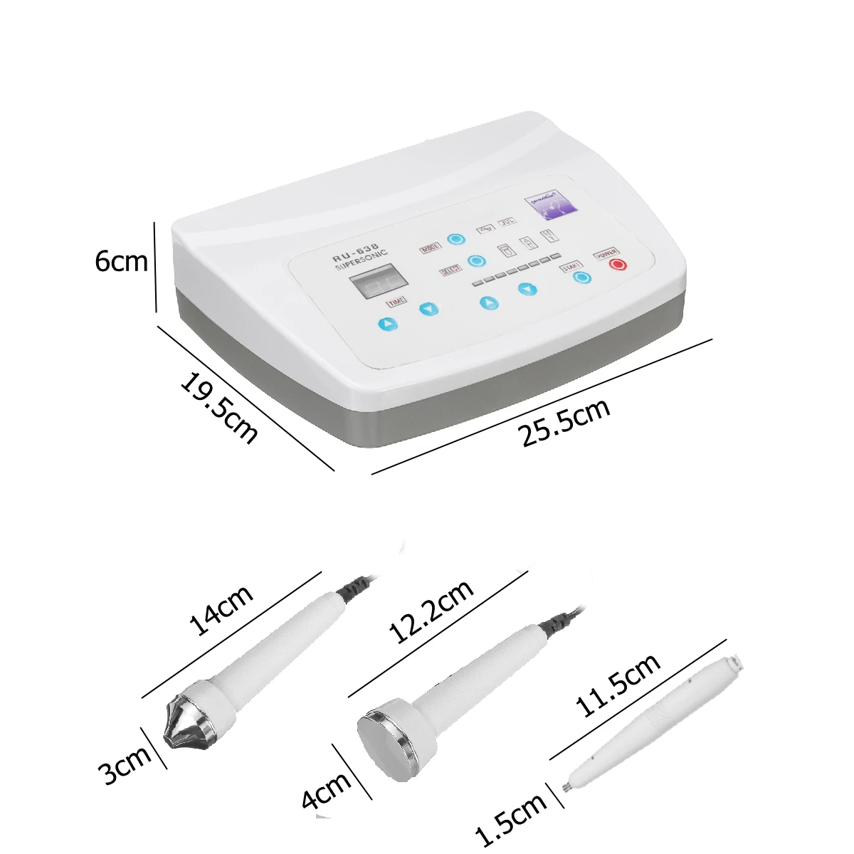 220V 2 в 1 ультразвуковой массажер для лица высокочастотный аппарат по уходу за