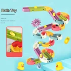 Детские игрушки для ванной сделай сам, настенная присоска, Мраморная гоночная дорожка для ванной комнаты, Детская игровая игрушка для игр в воде, набор для детей