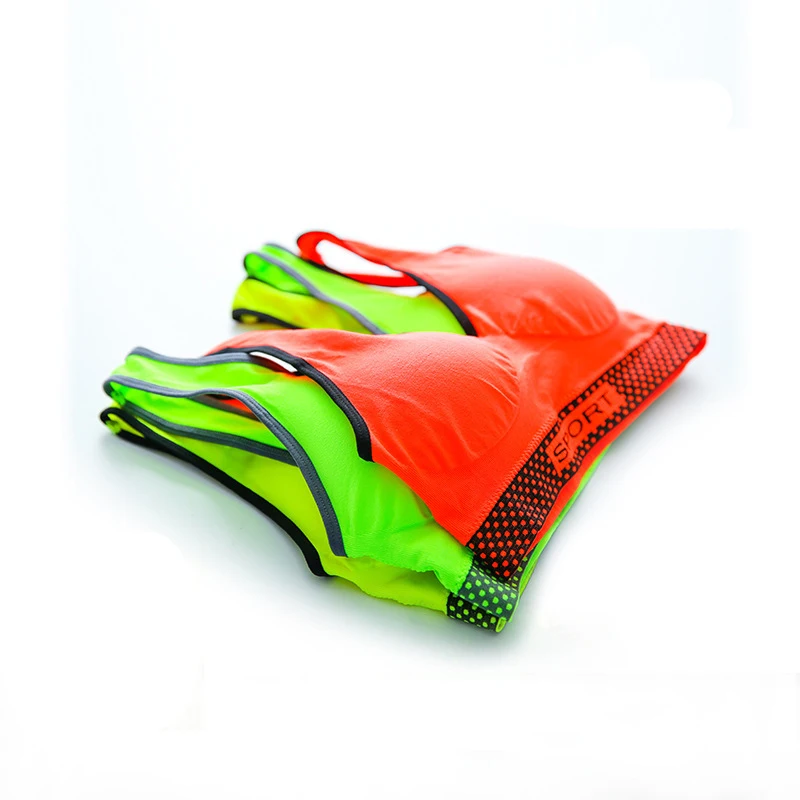 Обтягивающий флуоресцентный комплект для йоги из 2 предметов бюстгальтер без