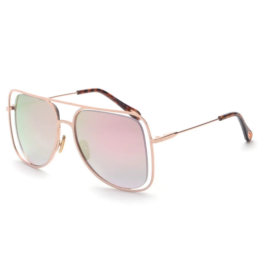 C11 Pink Mirror HBK унисекс Пилот солнцезащитные очки Modis Oculos De Sol feminino роскошные женские брендовые дизайнерские Винтажные Солнцезащитные очки леопардовые UV400 - Цвет линз: C11 Pink Mirror