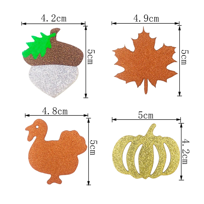 Newlepa кленовый лист на День Благодарения баннер нетканый Турция благодарения торт