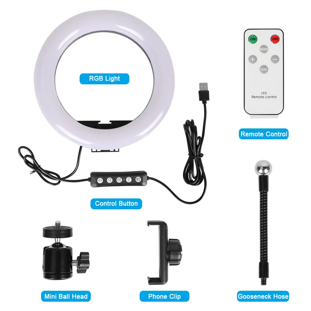 HDRiG светодиодный кольцевой светильник с регулируемой гироборд колесами 8 дюймов