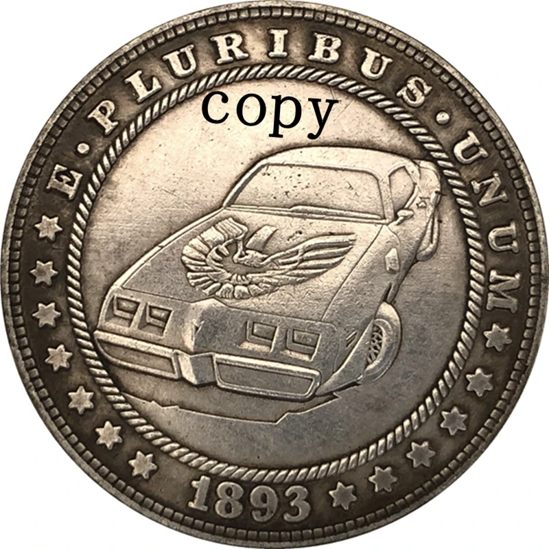 

Hobo Nickel 1893-S, копия монеты доллара США Моргана, тип 134