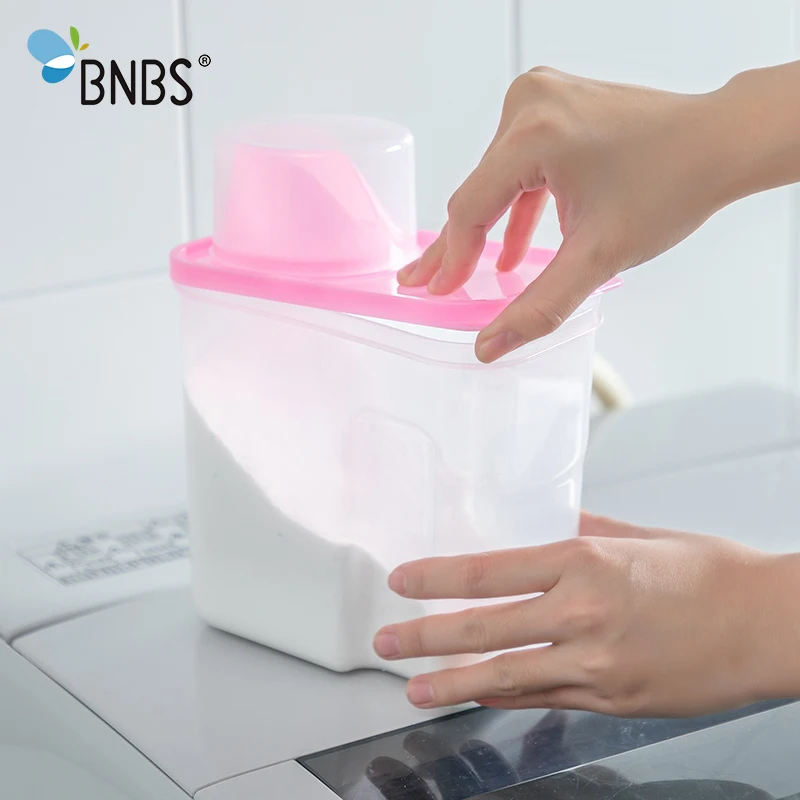 2л/3Л ящик для хранения стирального порошка в ванной пластиковый контейнер моющих