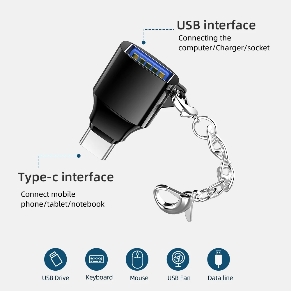 Цинковый сплав TYPE-C USB Otg адаптер для телефона 3 0 Металлический кард-ридер